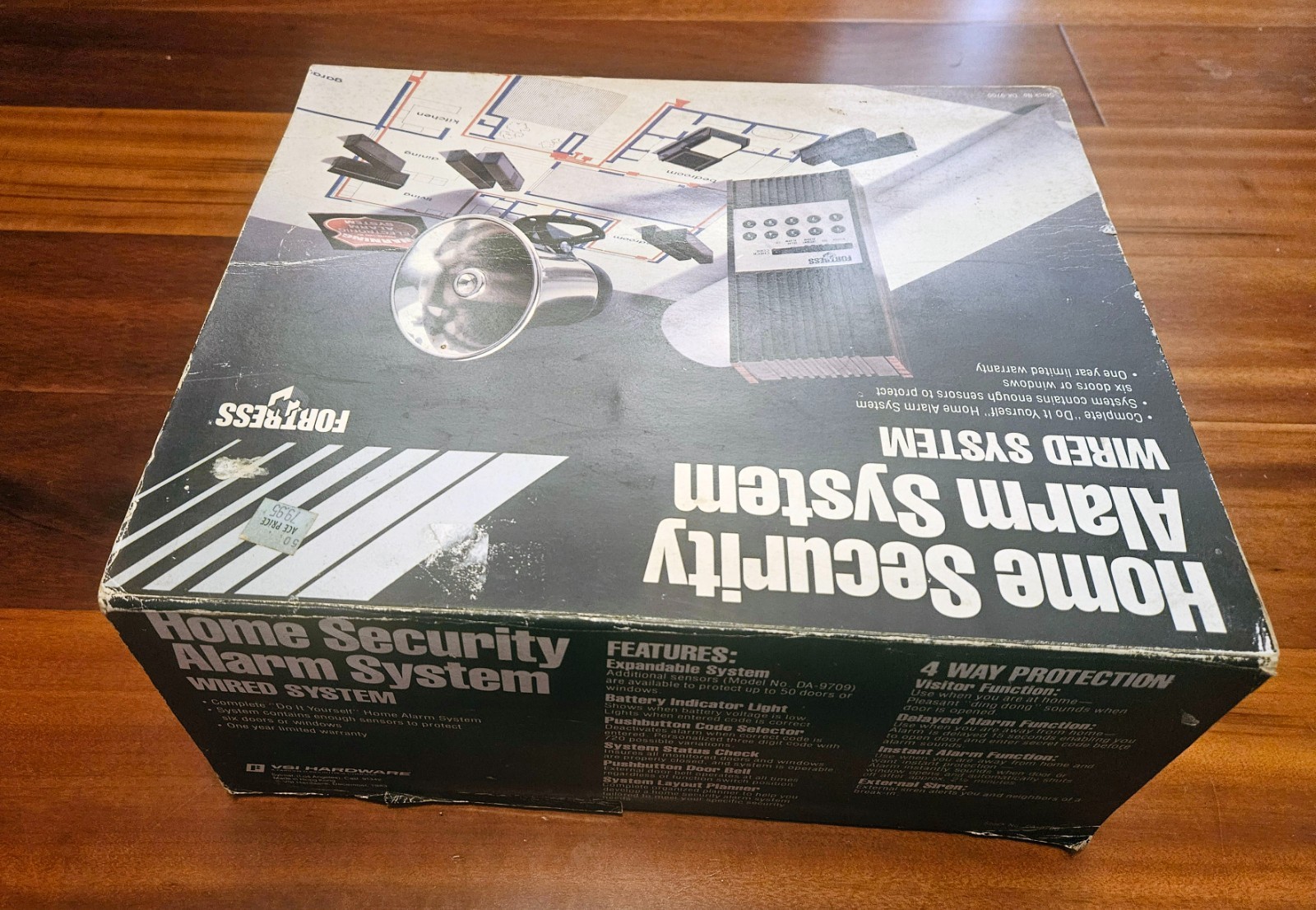 Vintage/rare Fortress Home Security Alarm System Wired DA-9700