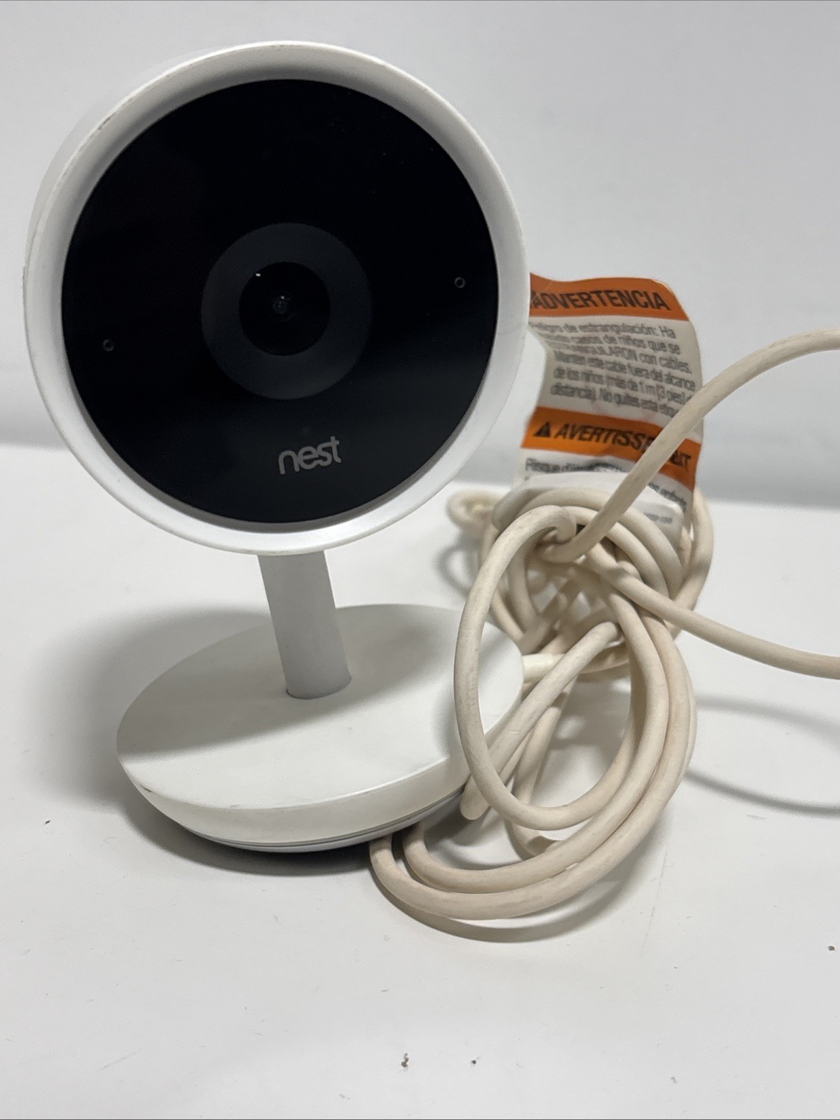 Nest NC3100US Cam IQ Indoor 1080p HD Wireless Security Camera White A0053