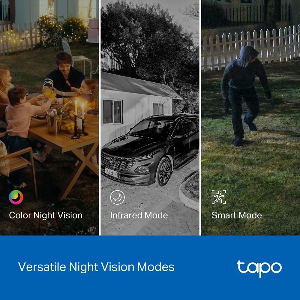 Tapo 1080p Pan/Tilt Indoor/Outdoor Security Camera – Free Person/Baby White