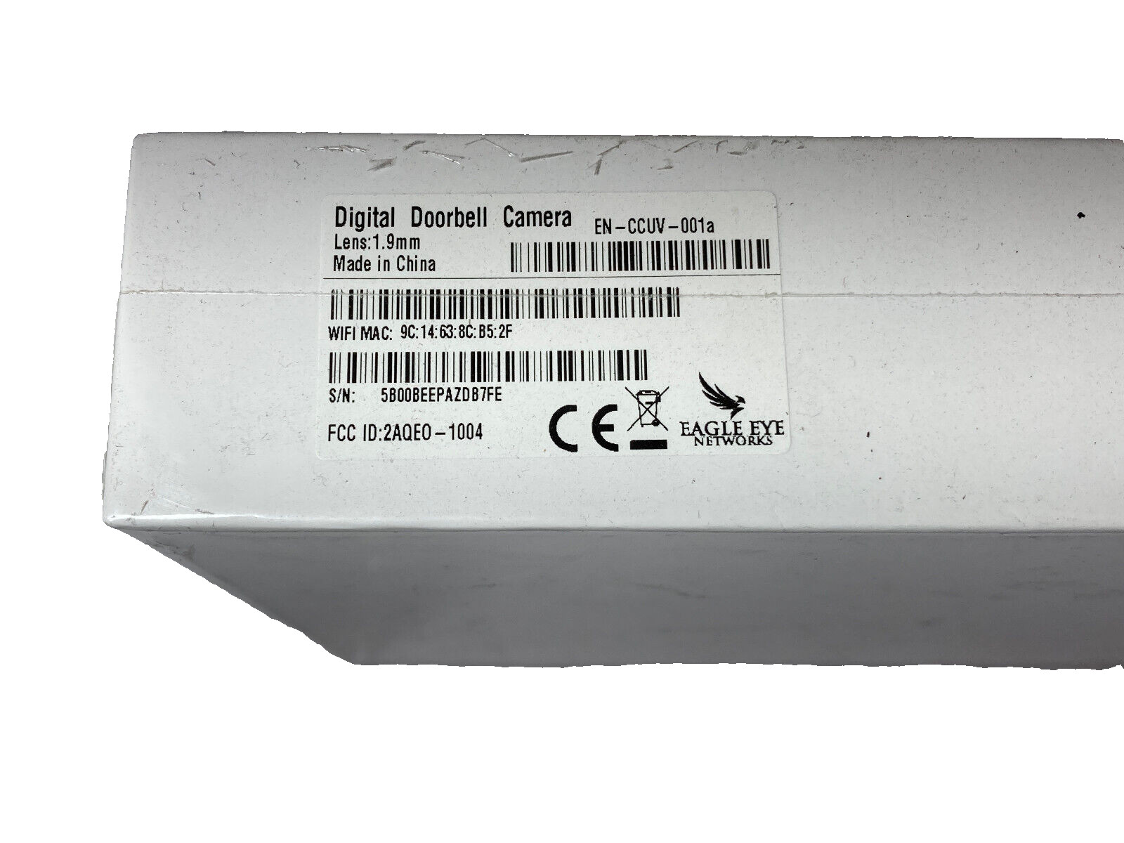 Digital Video Doorbell Camera EN-CCUV-001a NEW