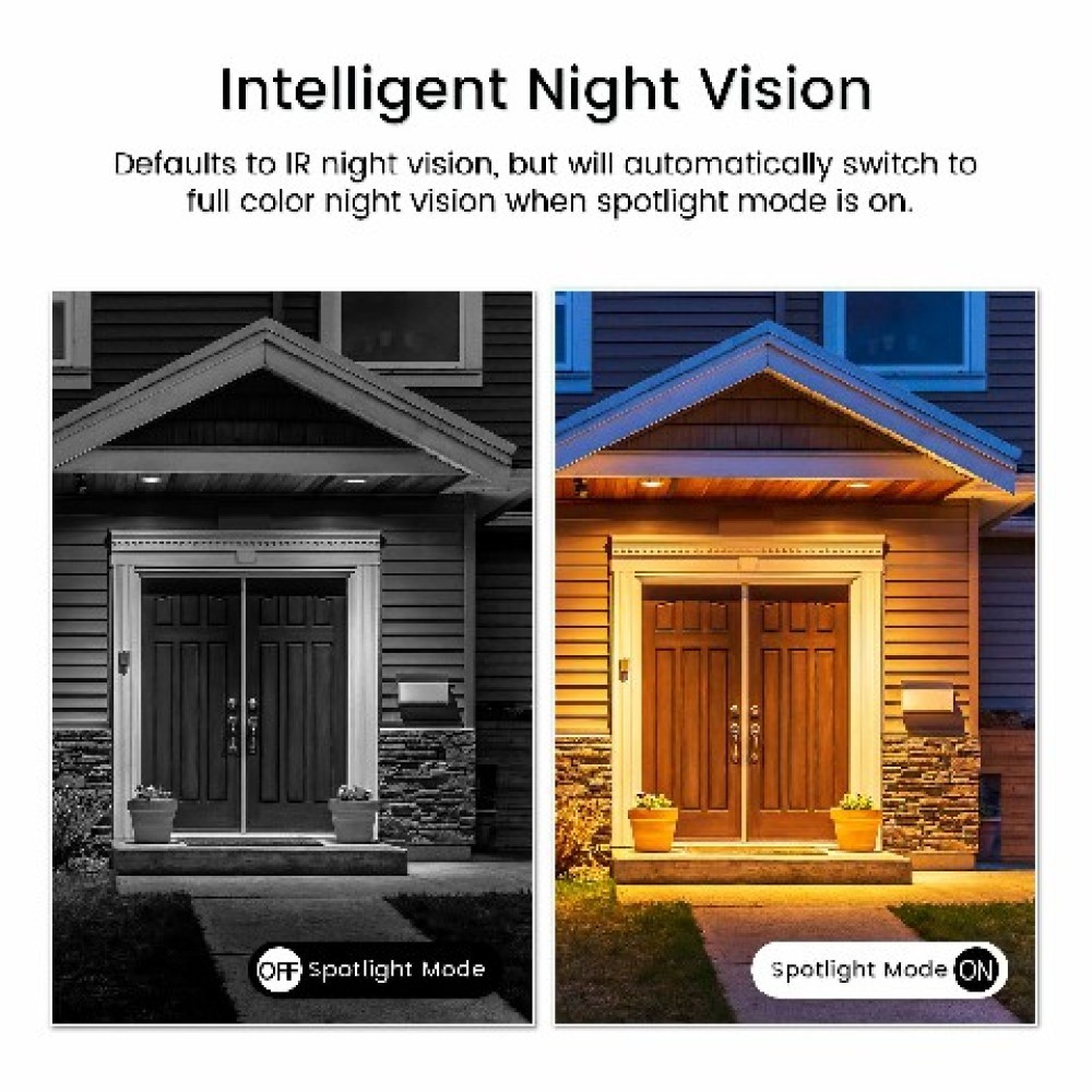 4Pcs 2K WiFi Surveillance Cameras Real-time monitoring, night vision, for kids