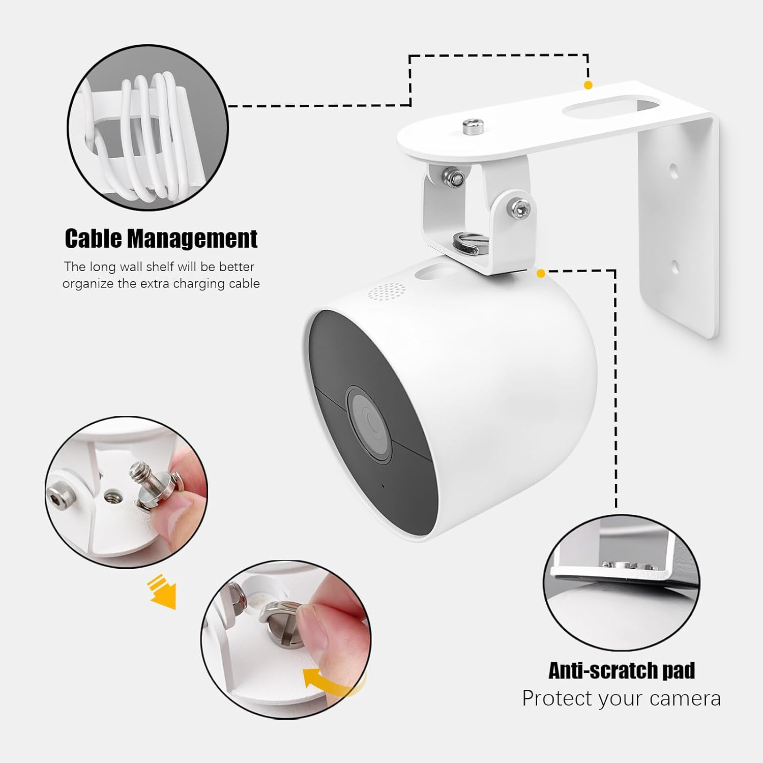 Nest Camera Mount Compatible with Google Nest Cam Outdoor or Indoor, Battery – 2