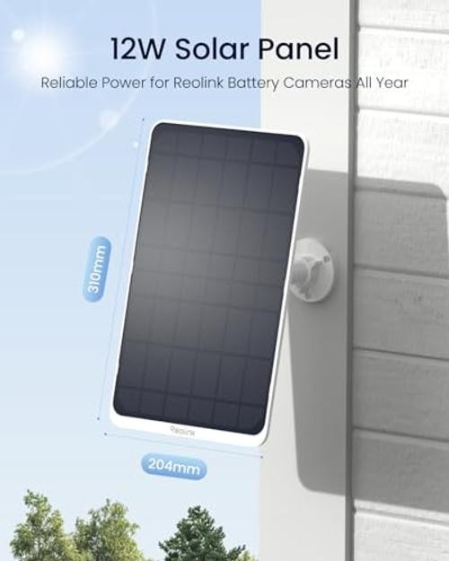 REOLINK 12W Solar Panel, for All Wireless Battery Camera Outdoor | Compatible
