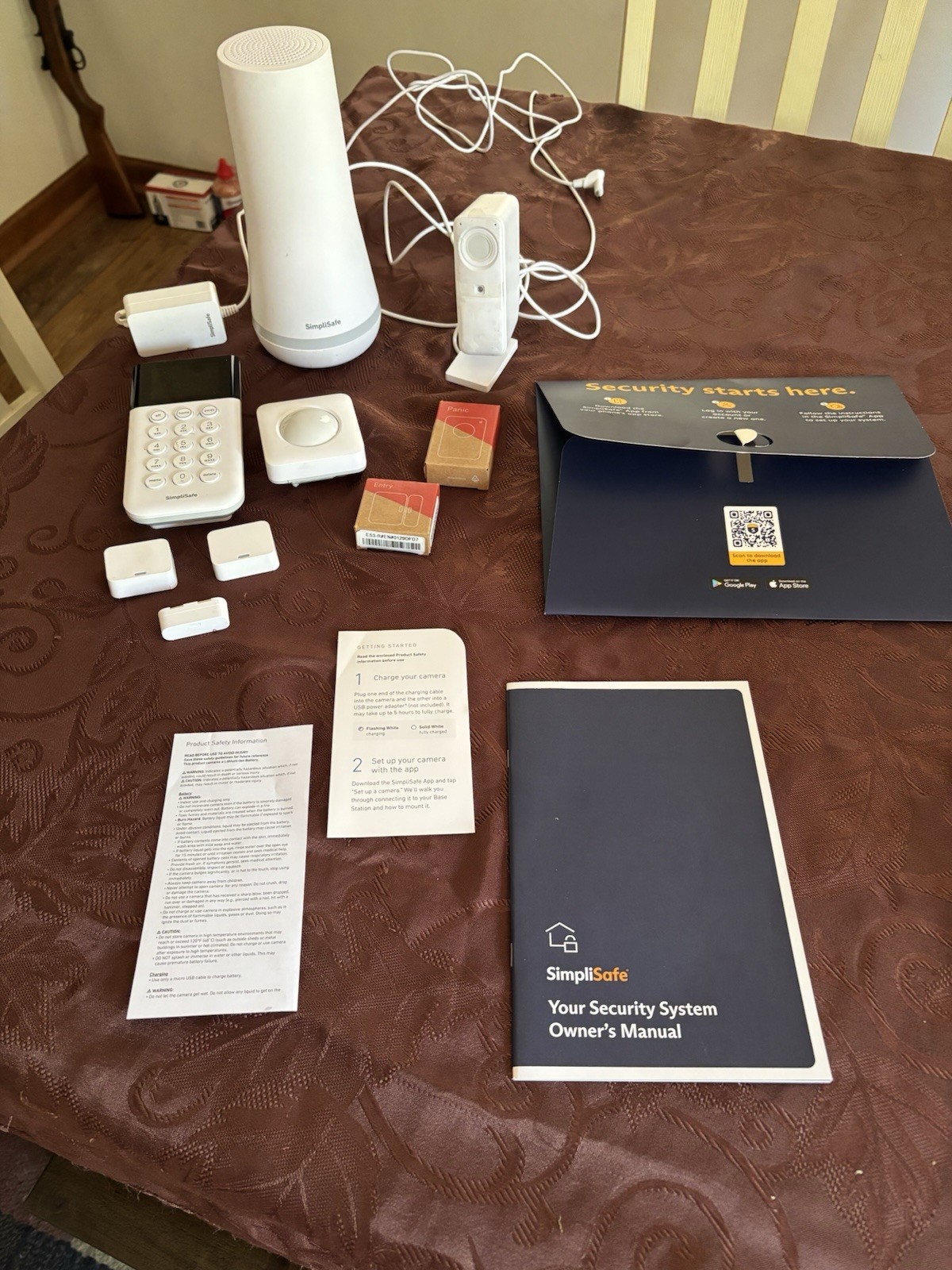 SimpliSafe Smart Home Security System (9 – Piece Kit) –opened Box , New