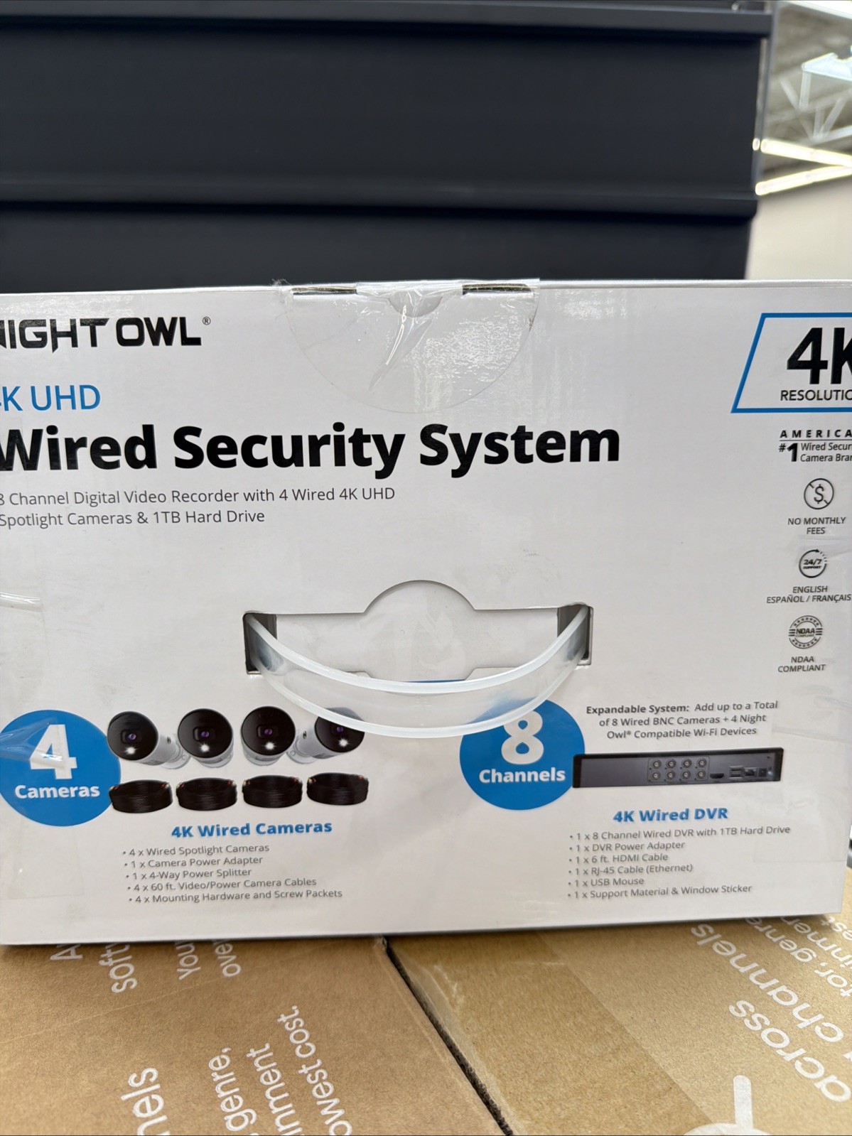 Night Owl UHD 1TB HDD 8 Channel Bluetooth Camera System – White (WM-BTD881-4LSA)