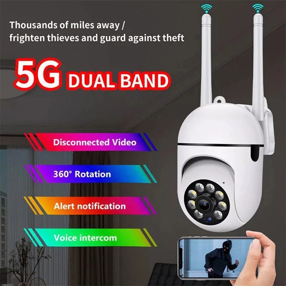 1-4Pack Wireless 5G WiFi Security Camera System Smart Outdoor Night Vision 1080P