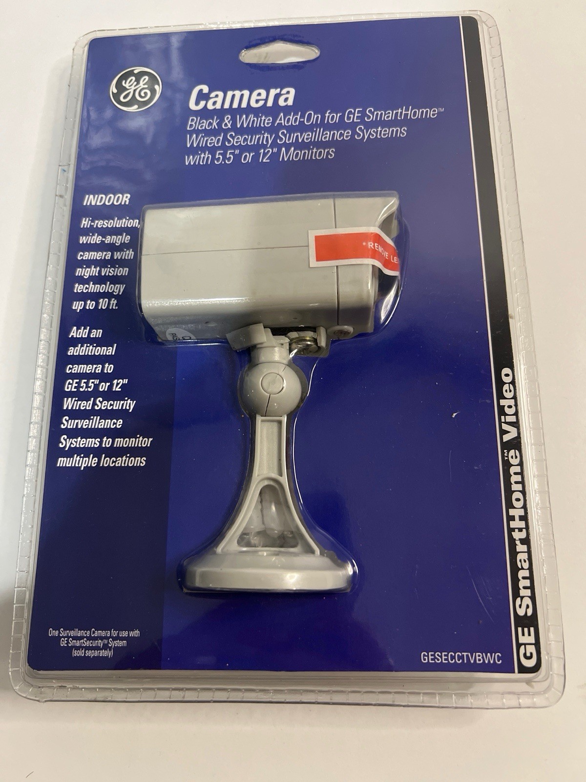 GE SmartHome Wired Security Camera – B&W Add-On – New (GESECTVBWC)