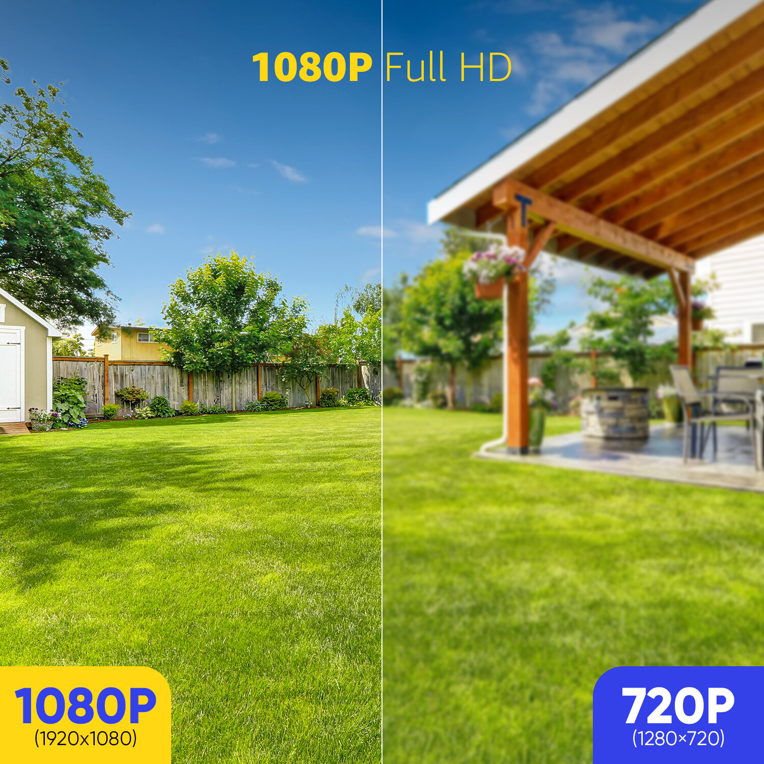 ANNKE 1080P Video 350° Pan&Tilt Home Security Camera Outdoor 2MP IR Night Vision