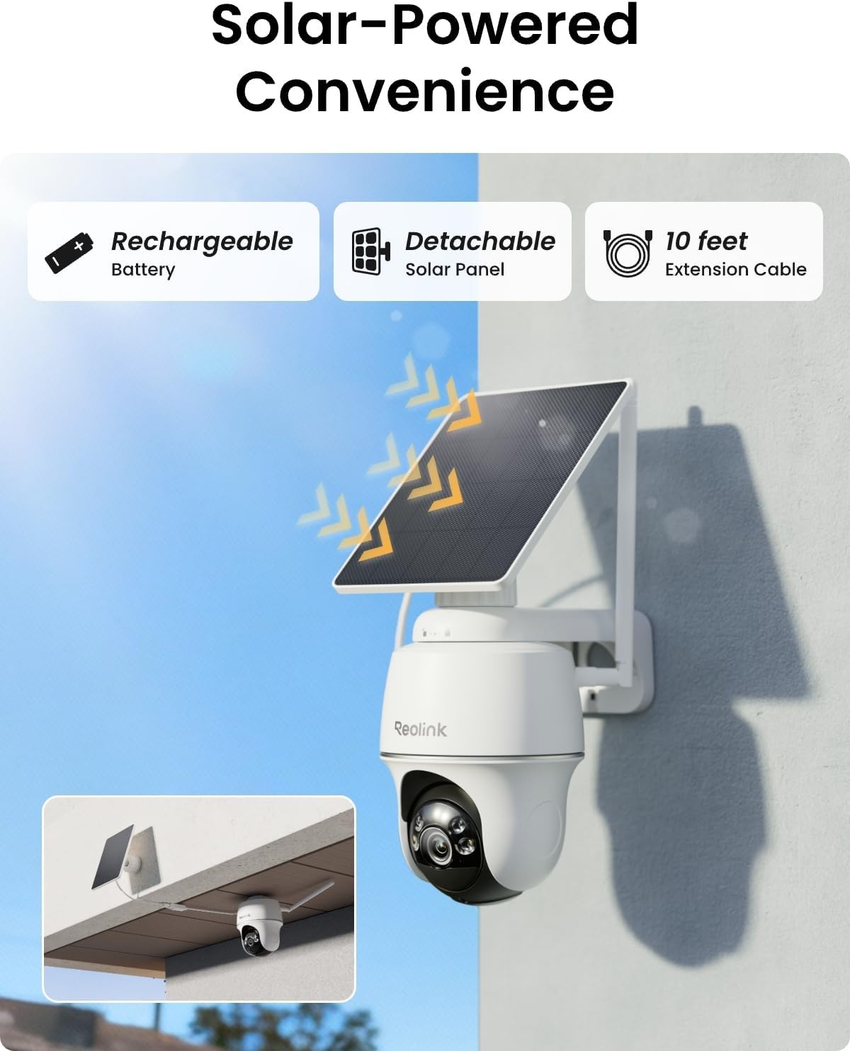 Reolink Solar Camera 2X Argus PT Home Hub Mini 360° Smart AI Detection Auto-Trac