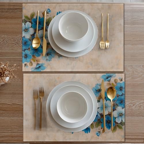 Set of 4 12×18 Inch Spring Table Mats – Colors 20 – Set of 4