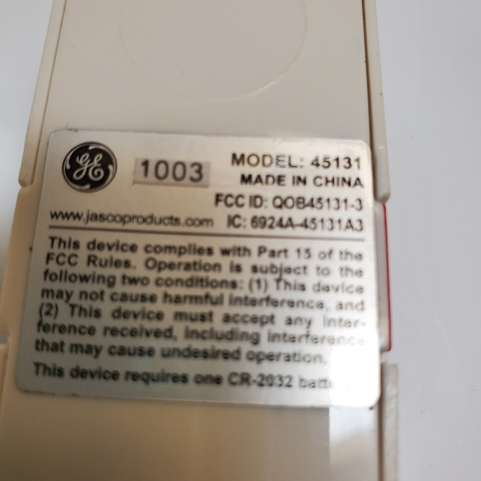 GE Choice Alert Wireless Alarm System Window/Door Sensor-Never Used-Not Tested