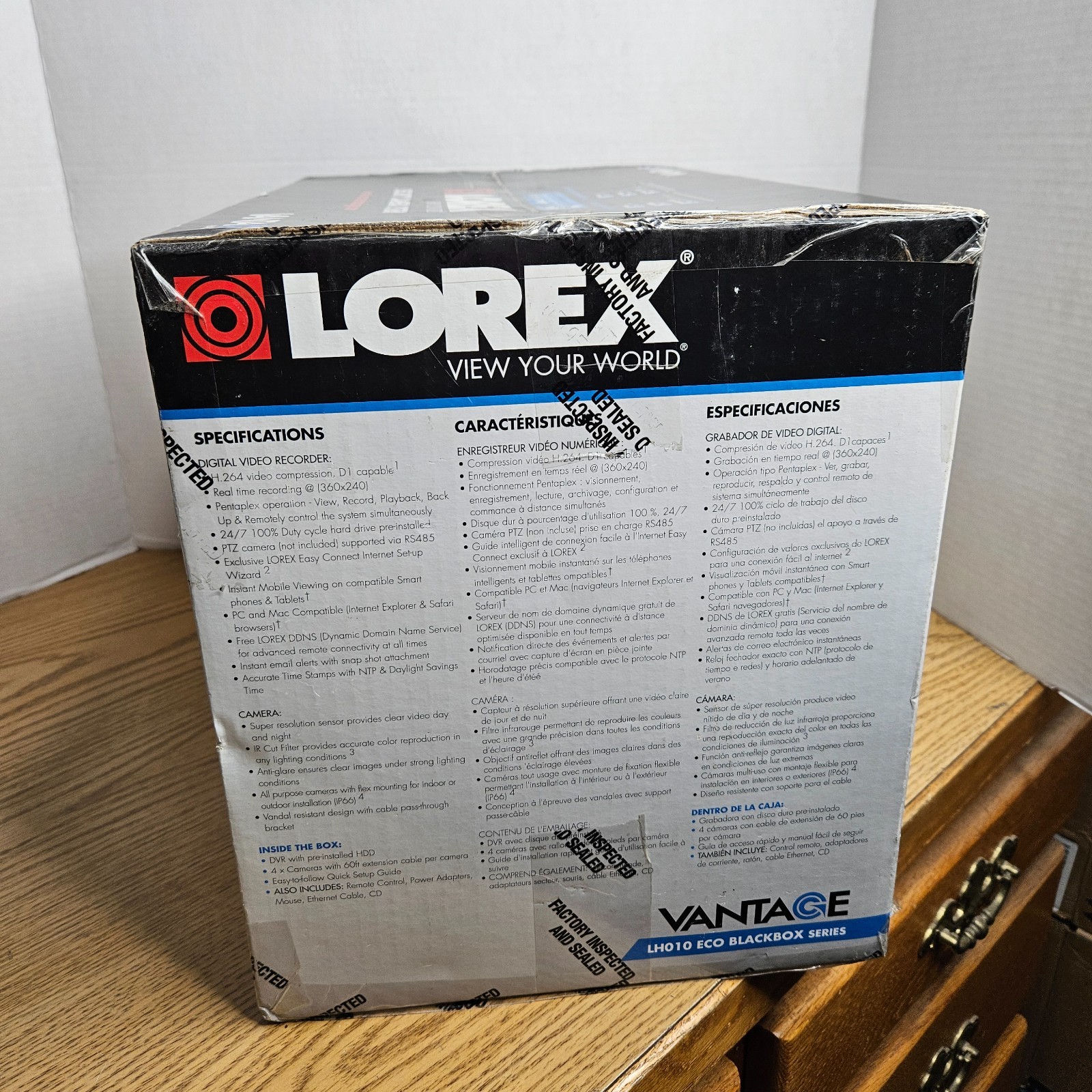 NEW LOREX LH010 Digital Video Recorder 500GB W/ 4x NEW CVC7572PK4B Cameras