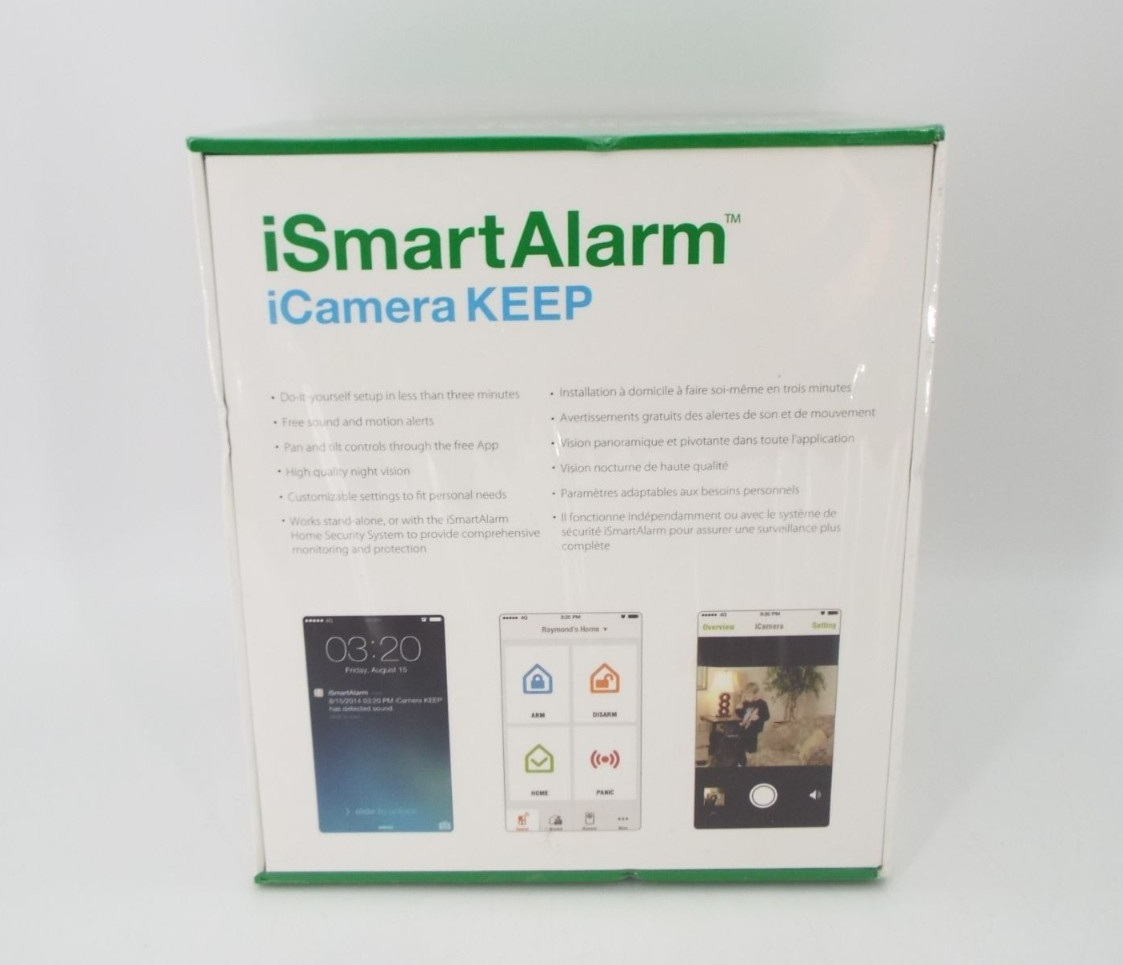 iSmart Alarm iCamera KEEP Home Security Monitoring New Sealed