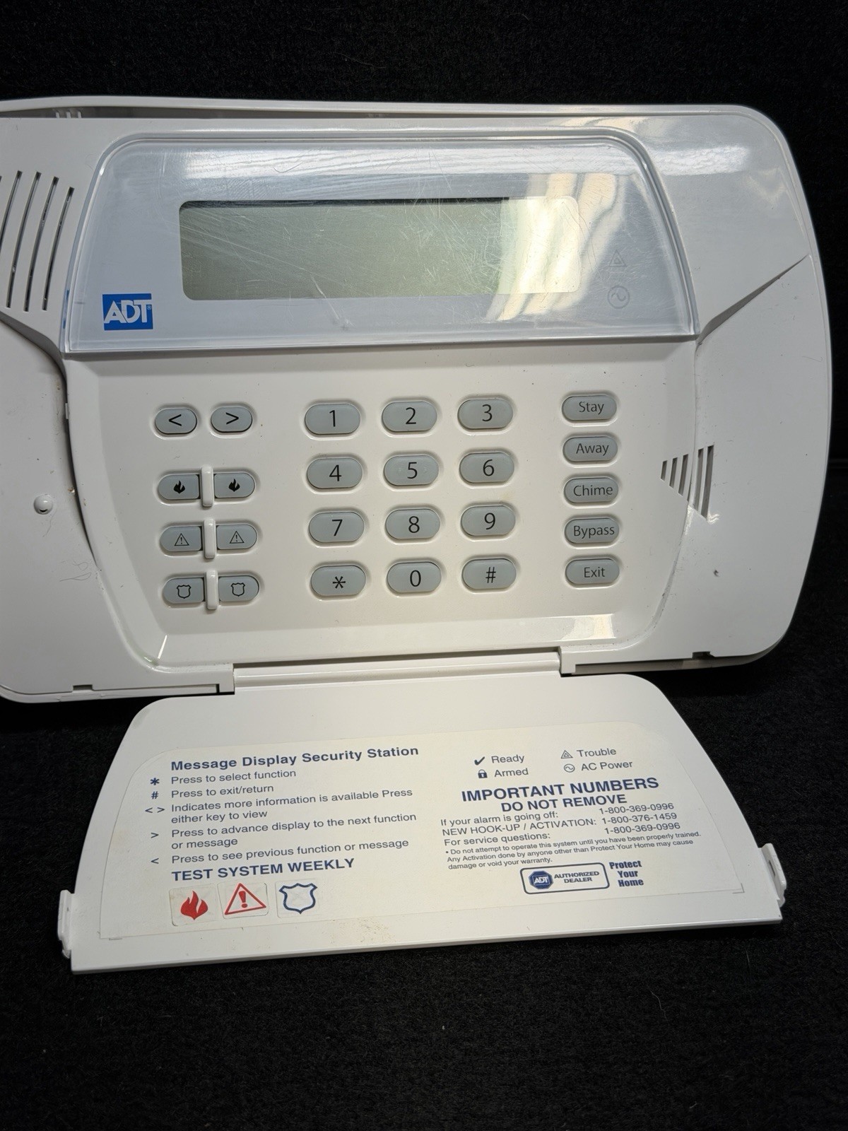 ADT SCW9057G-433 Residential Fire And Burglary Controller ONLY UNTESTED