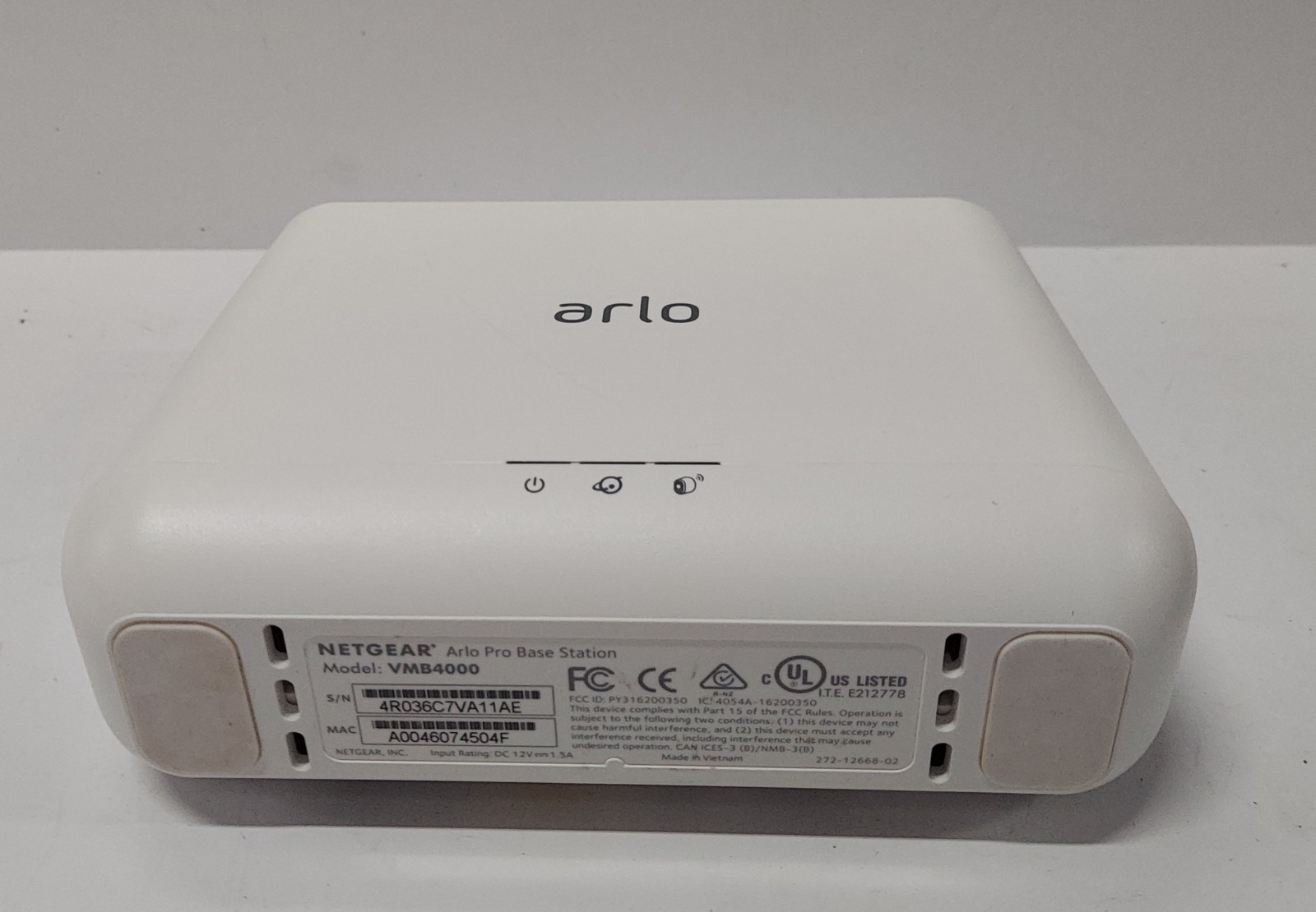 ARLO Pro VMB4000 Base Station Smart Home Security Camera Hub with Power