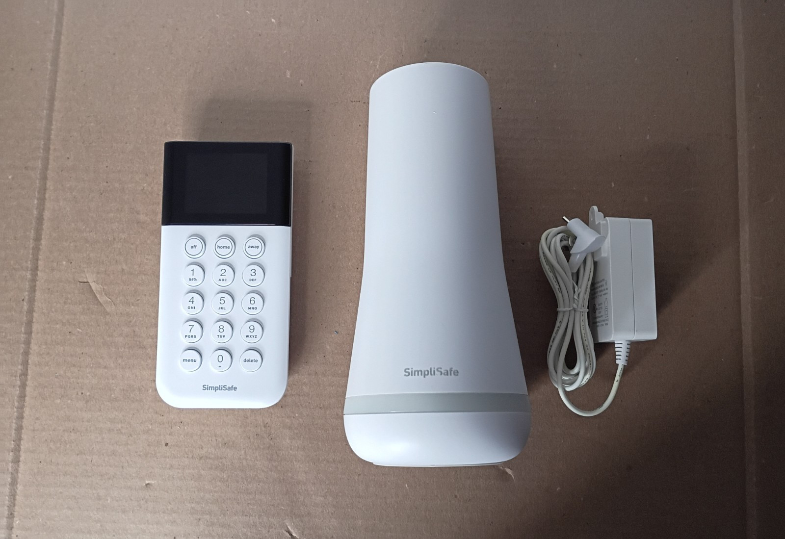 Set of 2 SimpliSafe SSBS3 WiFi Base Stations and SSKP3 Wireless Keypad