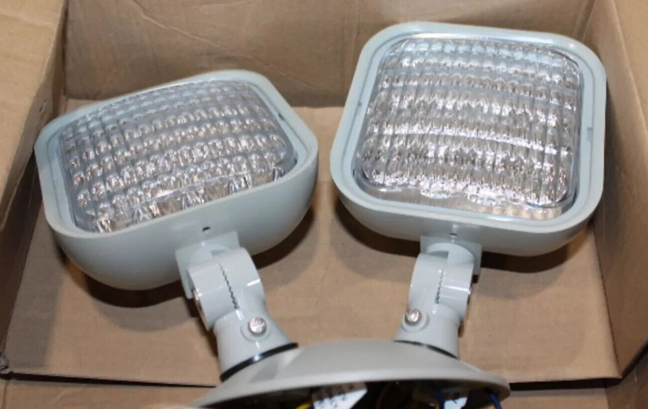 Lightalarm Remote Double Square LED Head Fixtures ELF612D/LED
