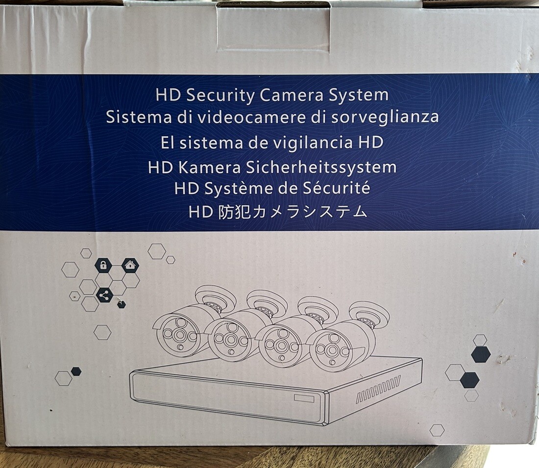 Nextrend 5MP 8CH DVR w/ 1080P Full HD 4 Cameras IN/Outdoor Home Security System