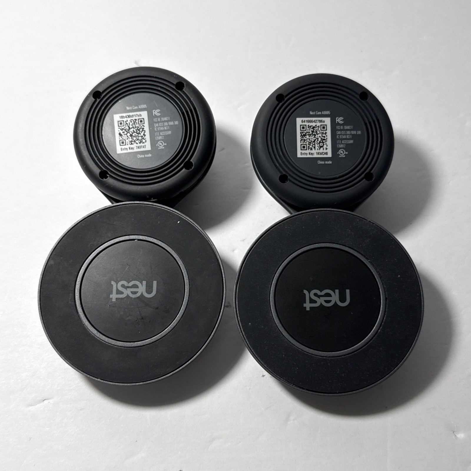 Set Of 2 Google Nest Cam Indoor Security Plug-in Wi-Fi Camera NC1102ES A0005