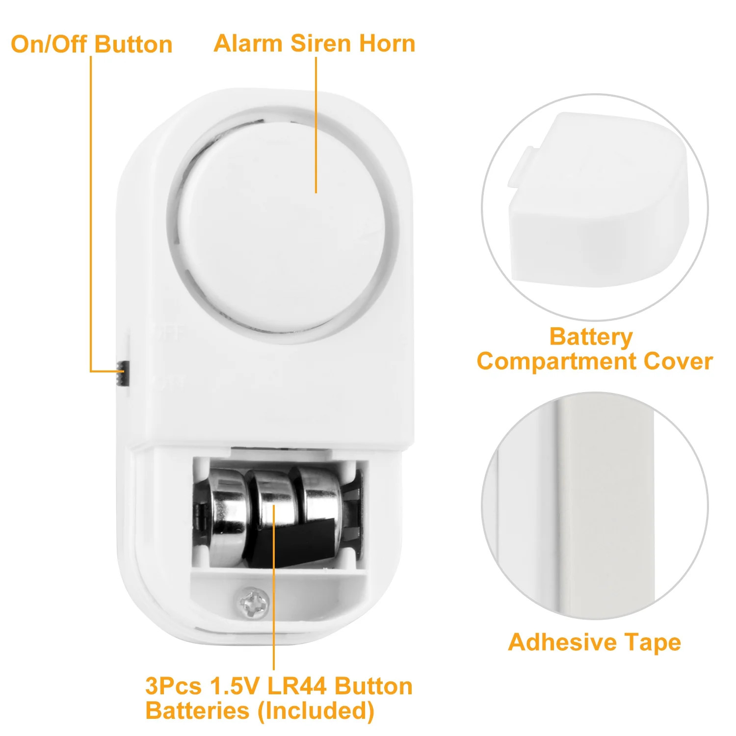 Wireless Home Window Door Burglar Security Alarm System Magnetic Sensor lot