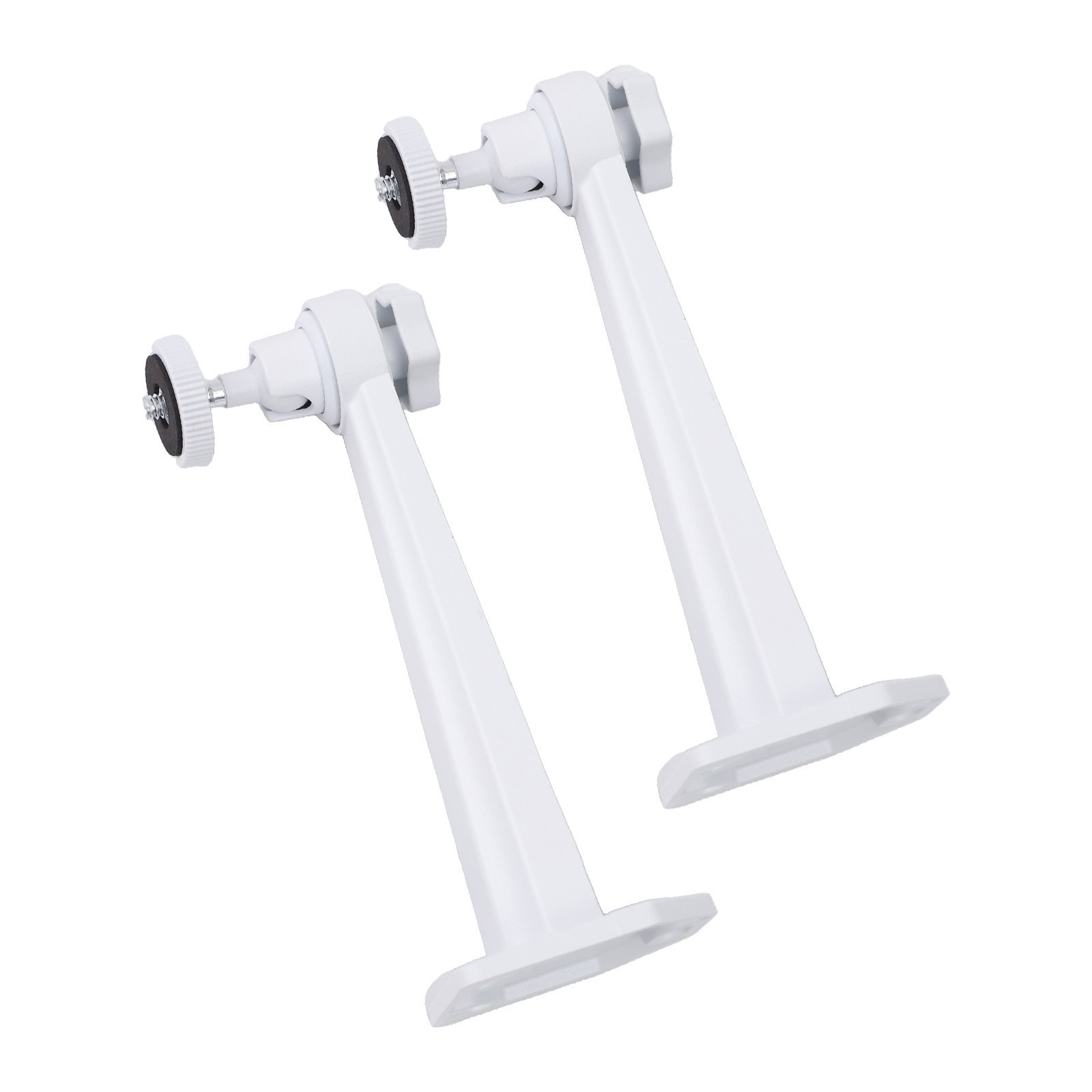 Mounting Brackets for CCTV Cameras Adjustable Angle White Finish 2 Pack