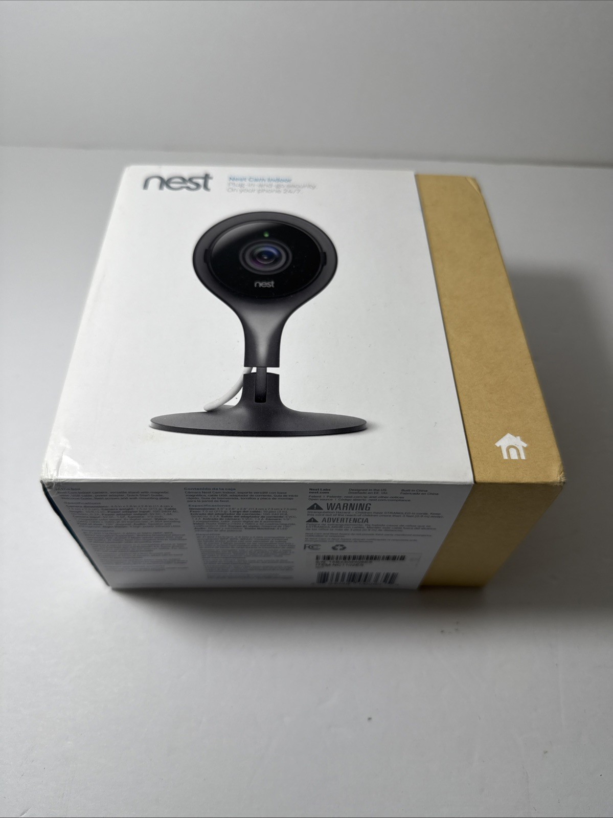 Google Nest Cam (NC1102ES) Indoor A0005 Camera Black Good Working Condition