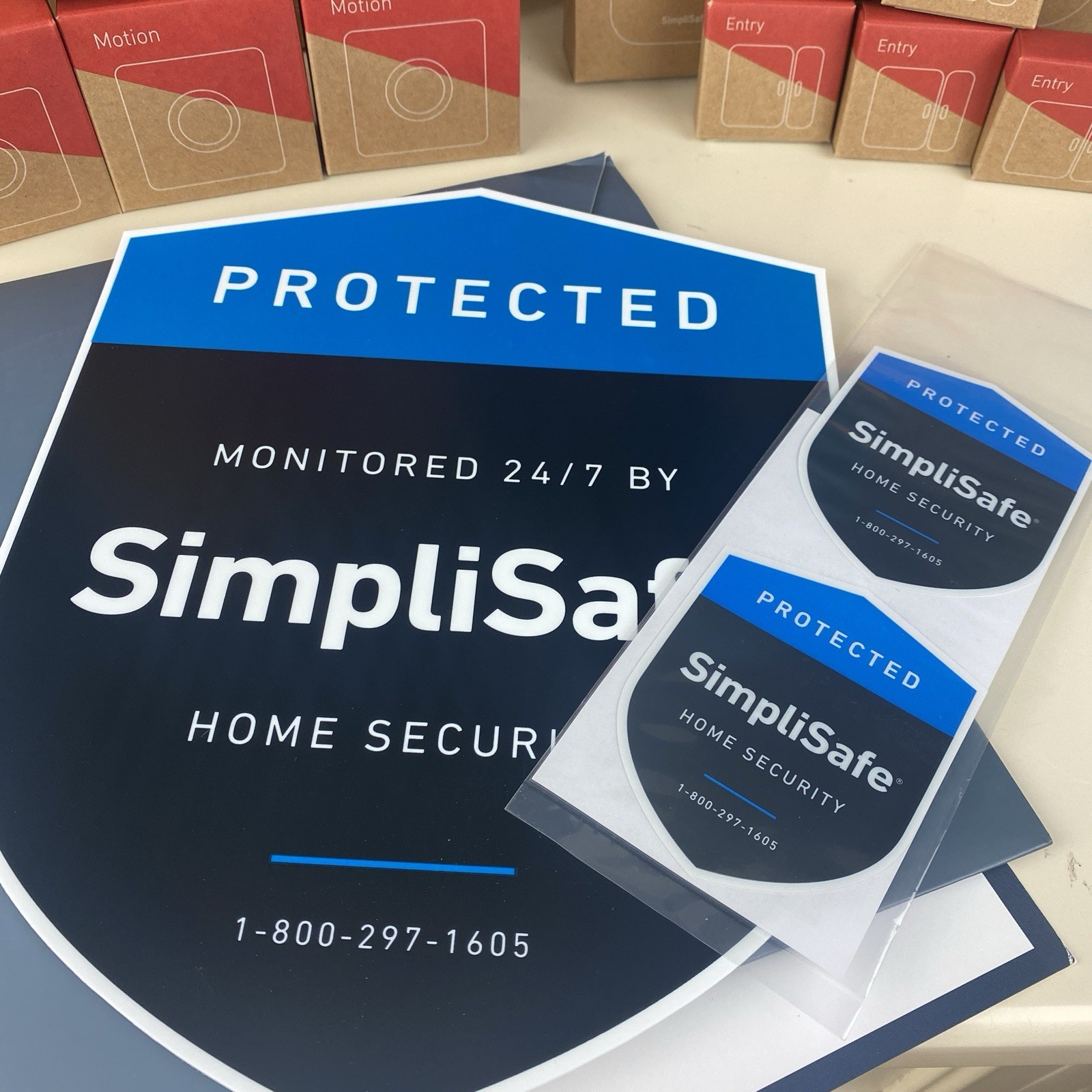 SimpliSafe Home Security System Bundle Lot – Cameras, Sensors, Siren, Keypad