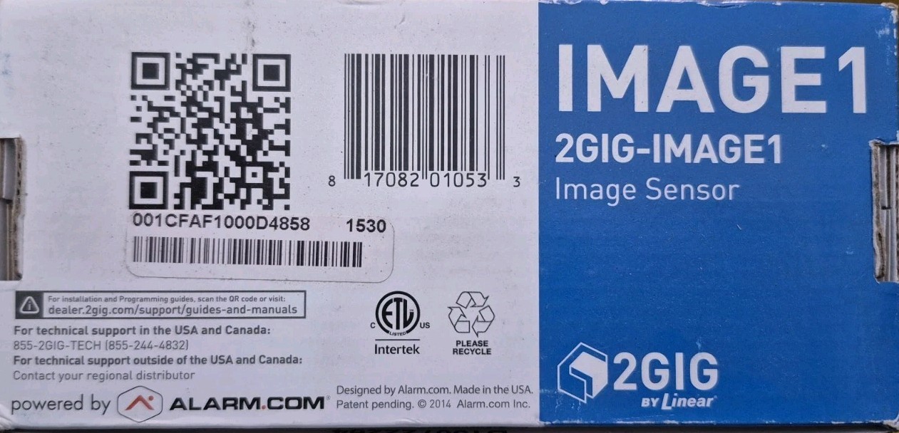 Linear / 2GIG 2GIG-IMAGE1 Sensor Digital Still Camera White – New in Box