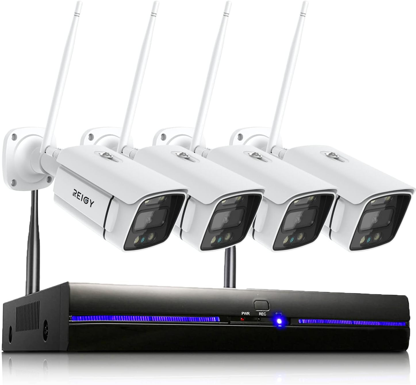 3MP Wifi Security Camera System with Floodlight without Hard Drive, 2K Outdoor H