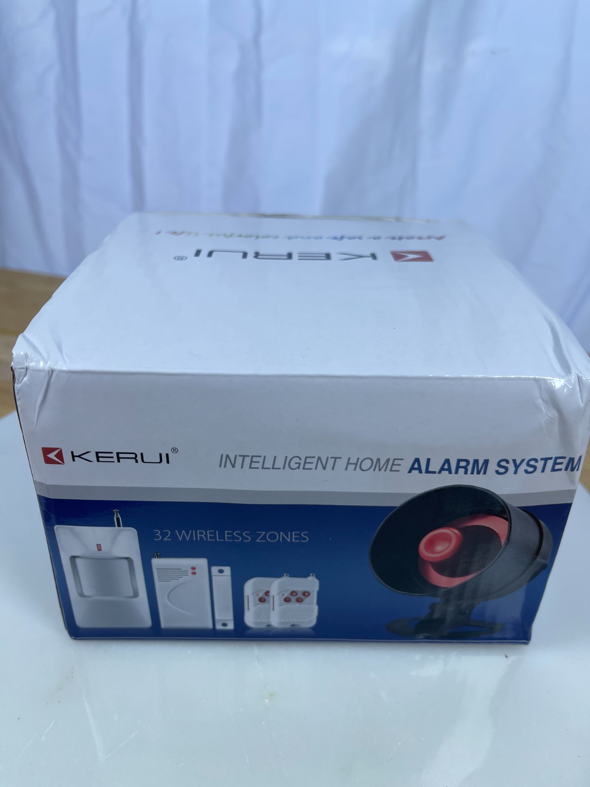 KERUI 32 Zone Wireless Home Alarm System Kit w/Siren PIR Sensors