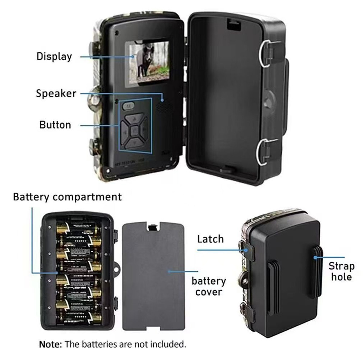 Outdoor high-definition monitoring infrared night vision camera recorder