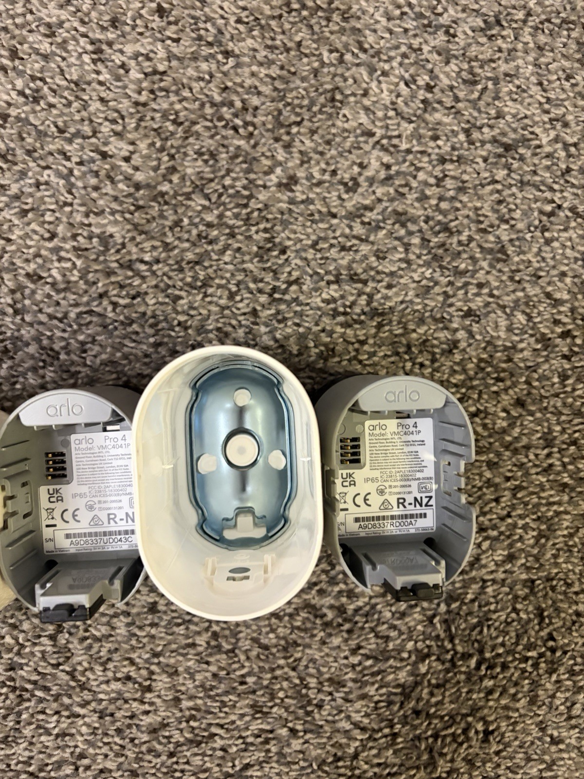 Arlo Pro 4 Camera Wireless Security VMC4041P w 2 Battery PARTS Untested Lot Of 3