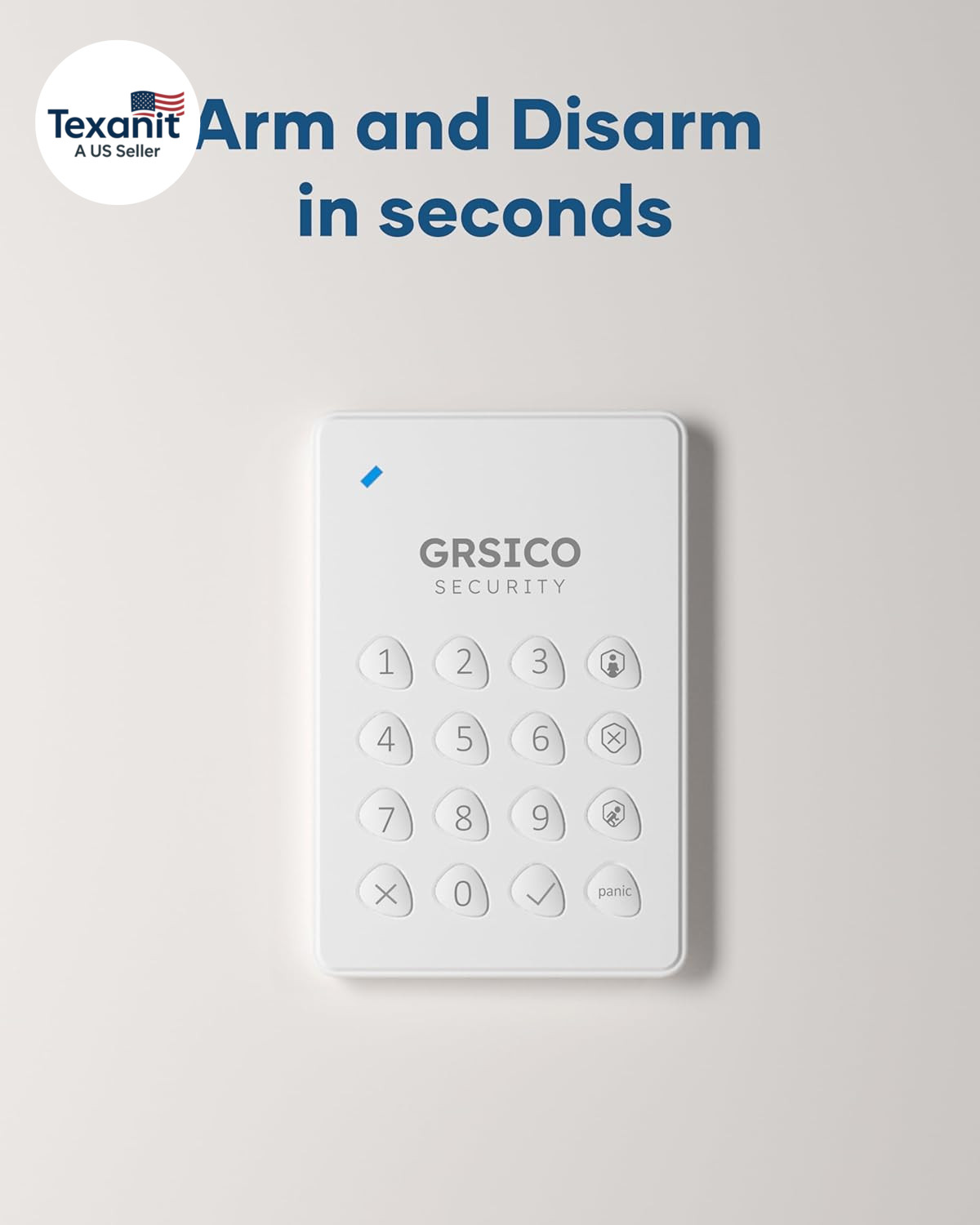 9-Piece Home Security System, Wifi Wireless Alarm System, 120Db Siren Alert, DIY
