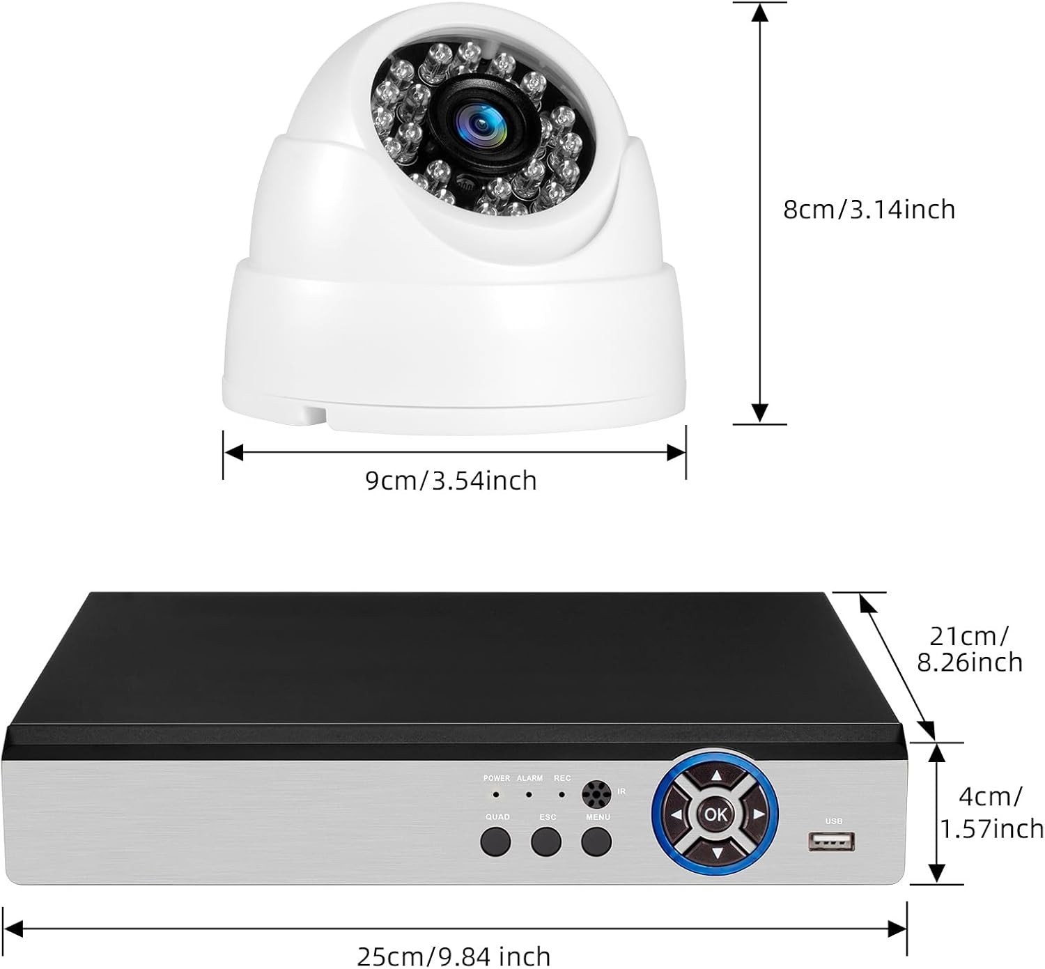5MP Security Camera System Indoor with AI Human Detection, 8CH H.265+ Securit…