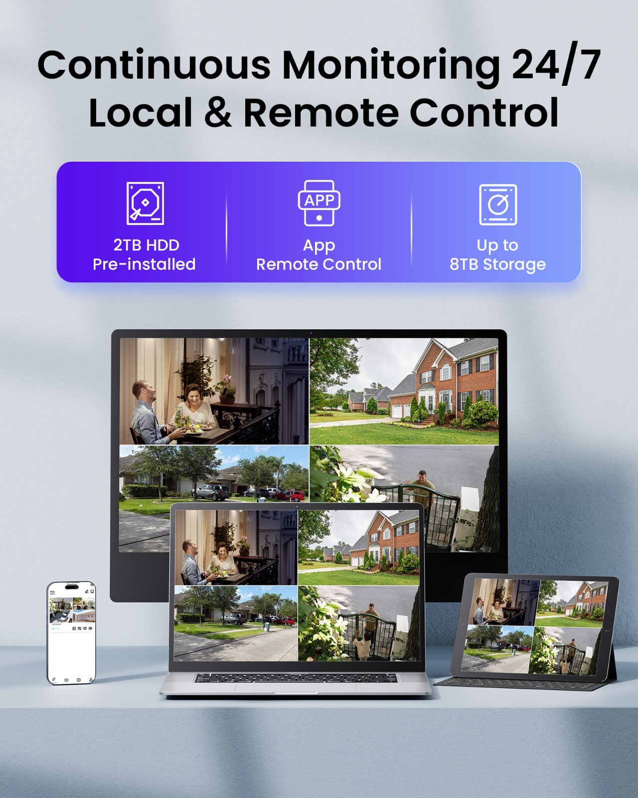 Loocam 1080P TVI Outdoor Security Camera only Compatible with TVI or Hybrid DVR