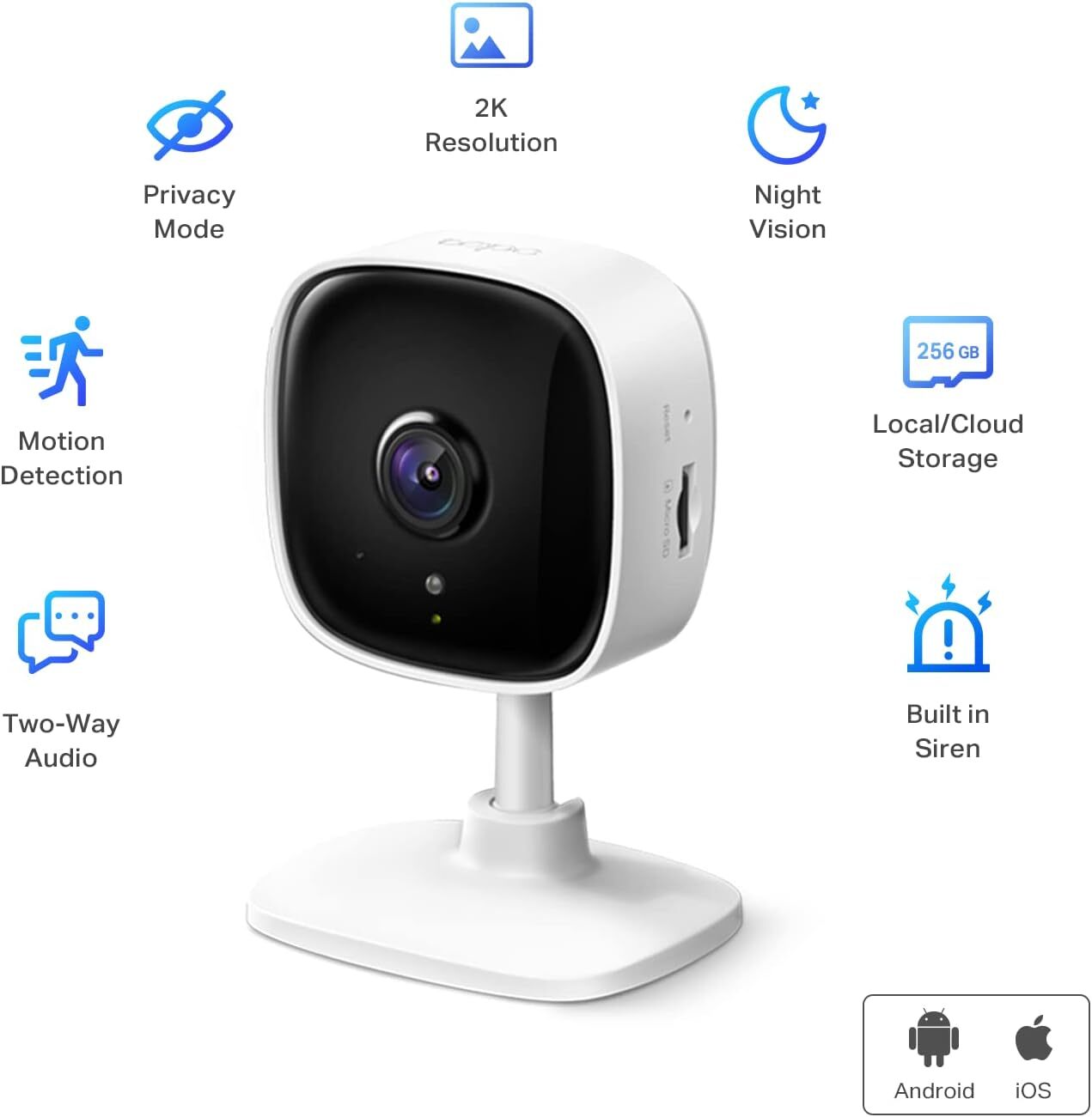 TP-Link Tapo 2K Indoor Security Dog Camera for Baby Monitor | w/ Motion