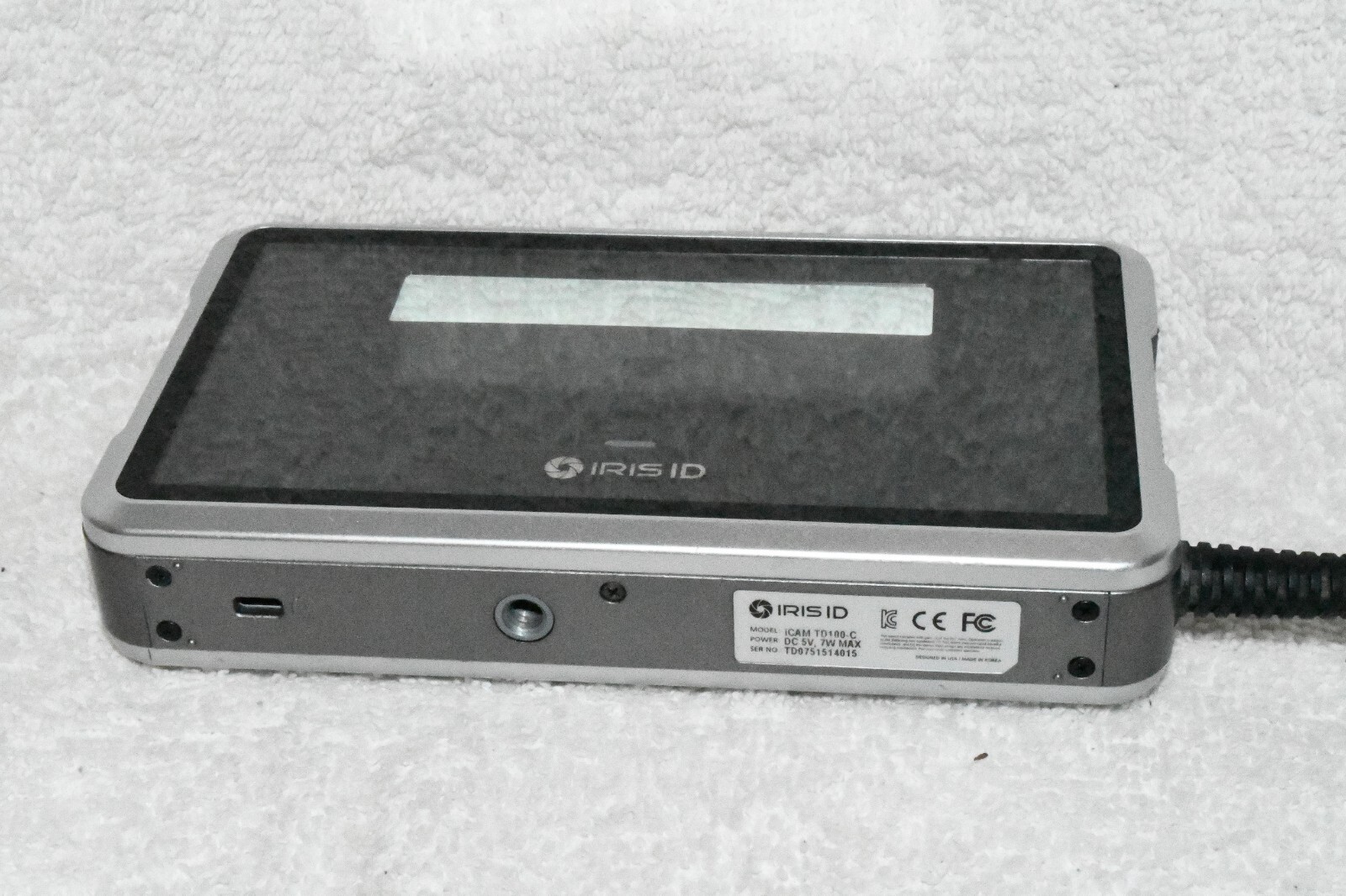 Iris ID iCAM TD100 Iris Scanner Face Capture System iCAMTD100 for parts As is w2
