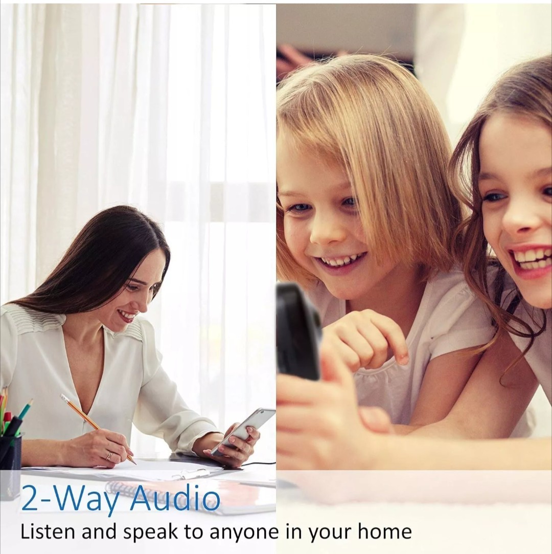 Momentum HD Wireless Indoor Home Security Camera with2-Way Audio Night Vision