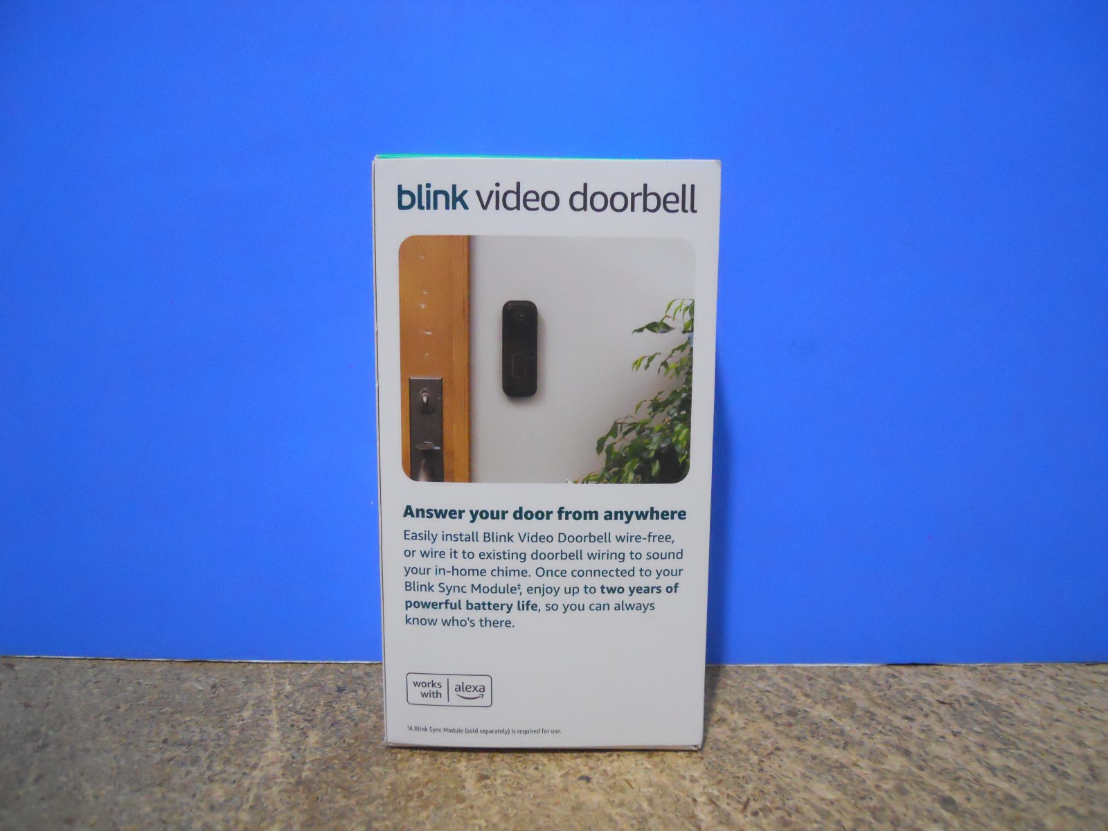 Blink Video Doorbell 4th Gen Outdoor 1 Camera System with Sync Module 2 New!