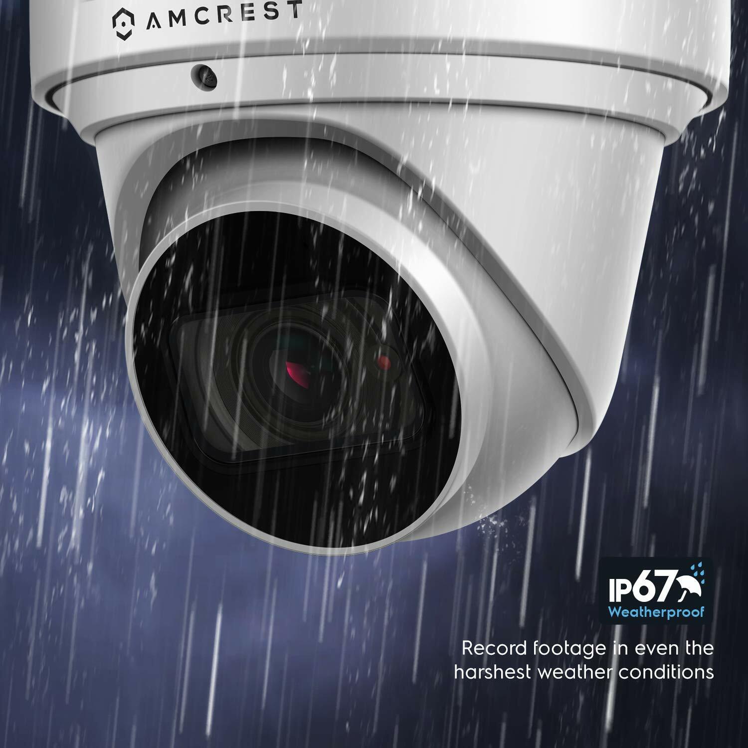Amcrest 4K PoE Security IP Camera 4X Optical Zoom 8MP Motorized Lens Renewed