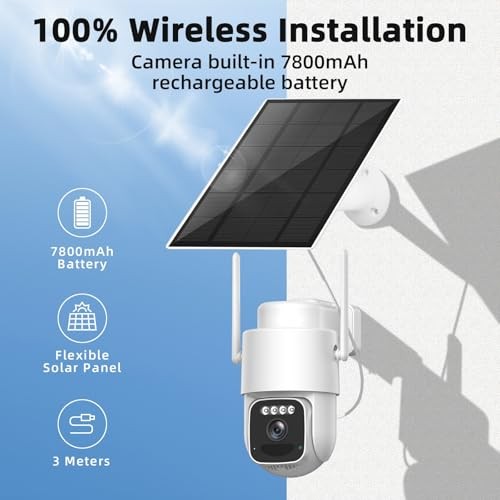 Solar 4G LTE Cellular Security Camera kit Wireless Outdoor,No WiFi 14in