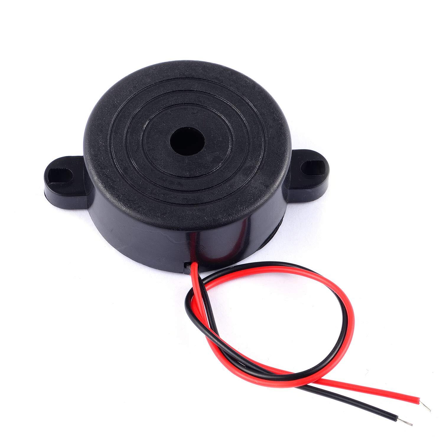 6Pcs 100dB Electronic Buzzer Alarm Sounder Continuous Sound Beep (Pack of 6) …