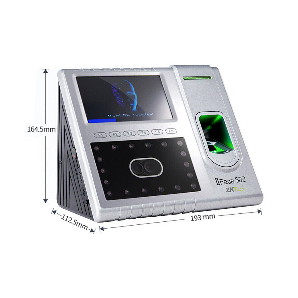 iFacial+ Finger TCP/IP Biometric Fingerprint Time Clock Access Control /iface502