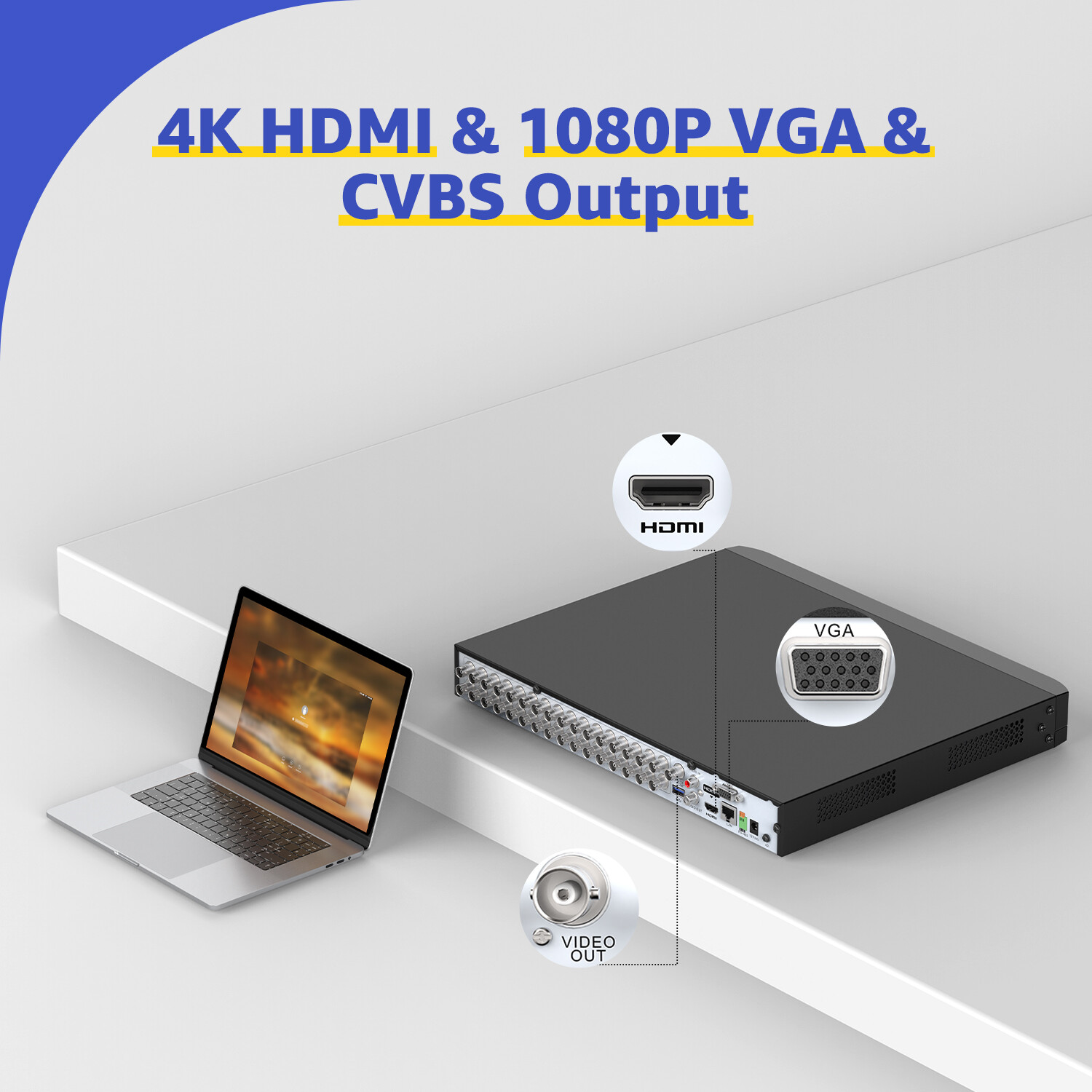 ANNKE 32CH 5IN1 3K 5MP Lite CCTV DVR Video Recorder For Security Camera System