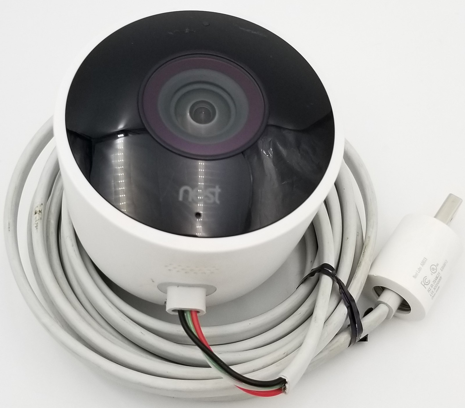 FOR PARTS – Nest NC3100US Cam IQ Indoor 1080p HD Wireless White Security Camera