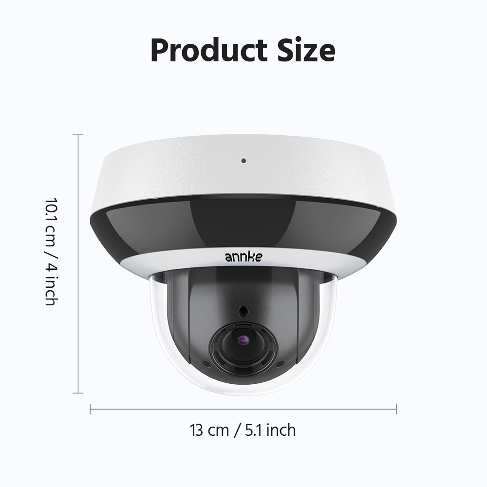 ANNKE CZ504P 3K 4X Optical Zoom PoE PTZ Security IP Camera Outdoor Color Night