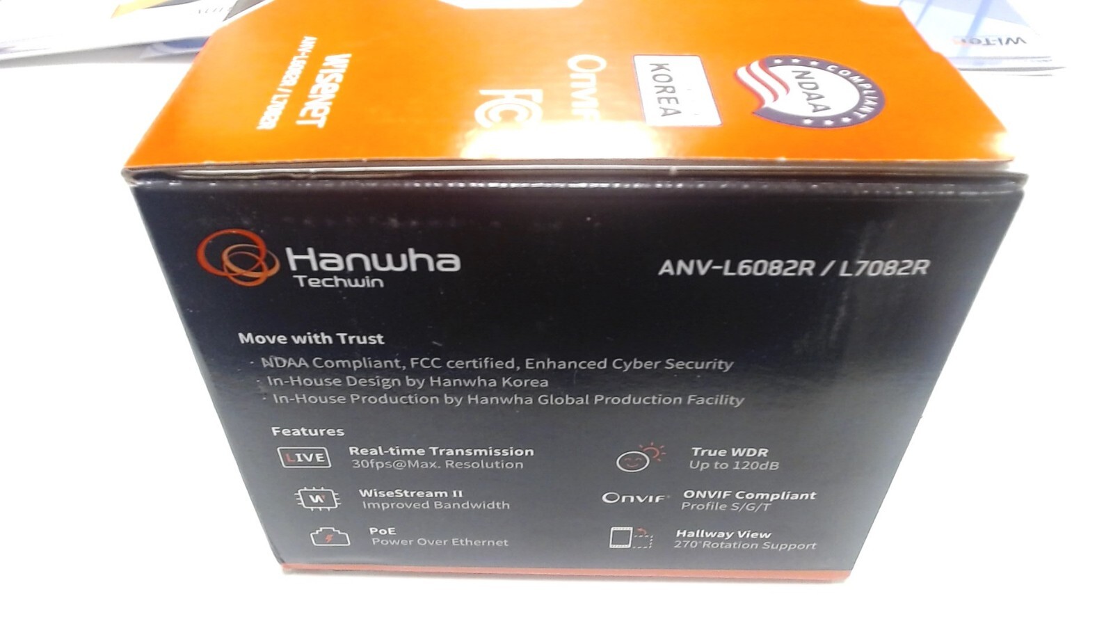 Wisenet Hanwha Techwin ANV-L7082R 4MP 3.3~10.3mm Lens Network Security Camera