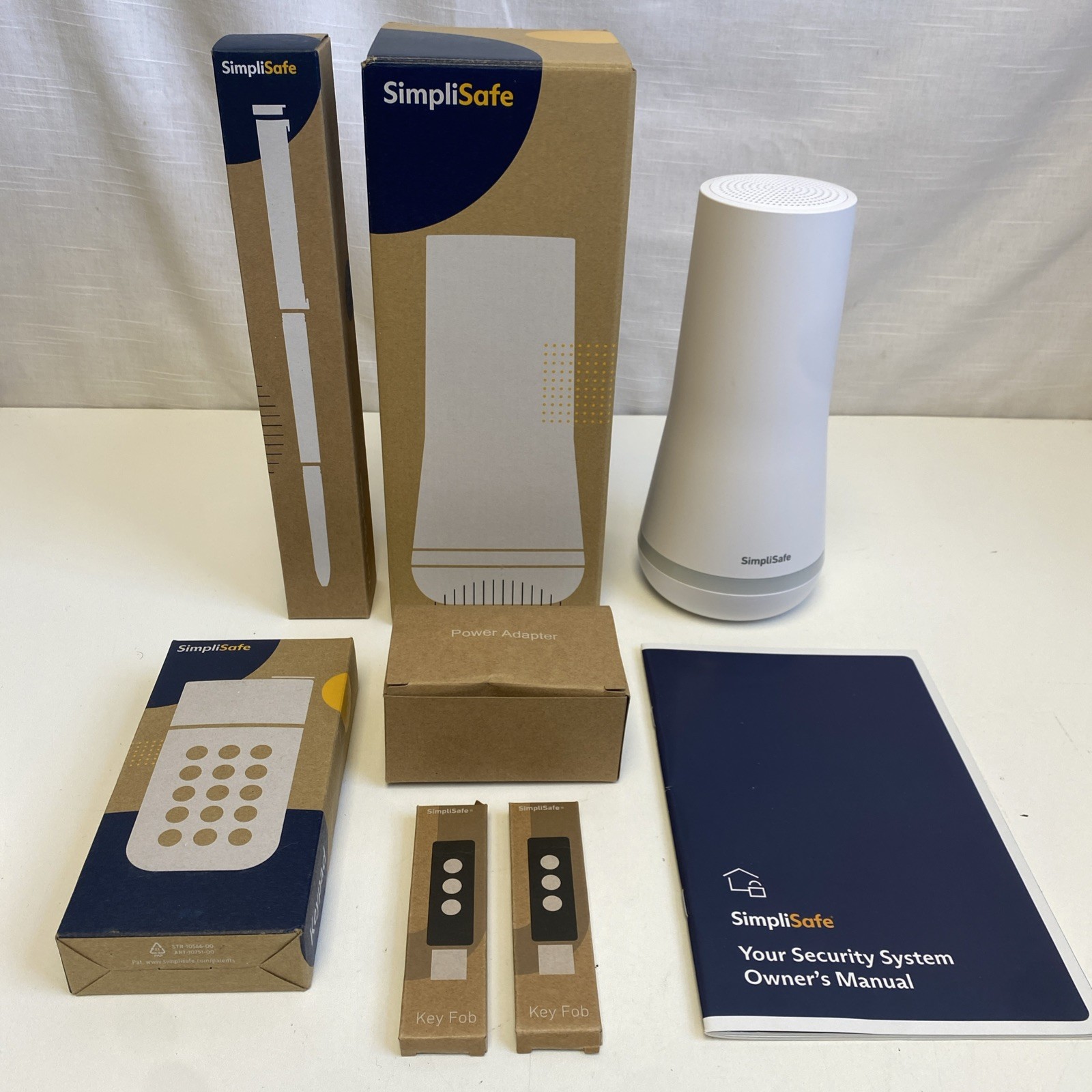 SimpliSafe Security System Bundle – Base Station/ Stake/Keypad/Fobs – Read Desc