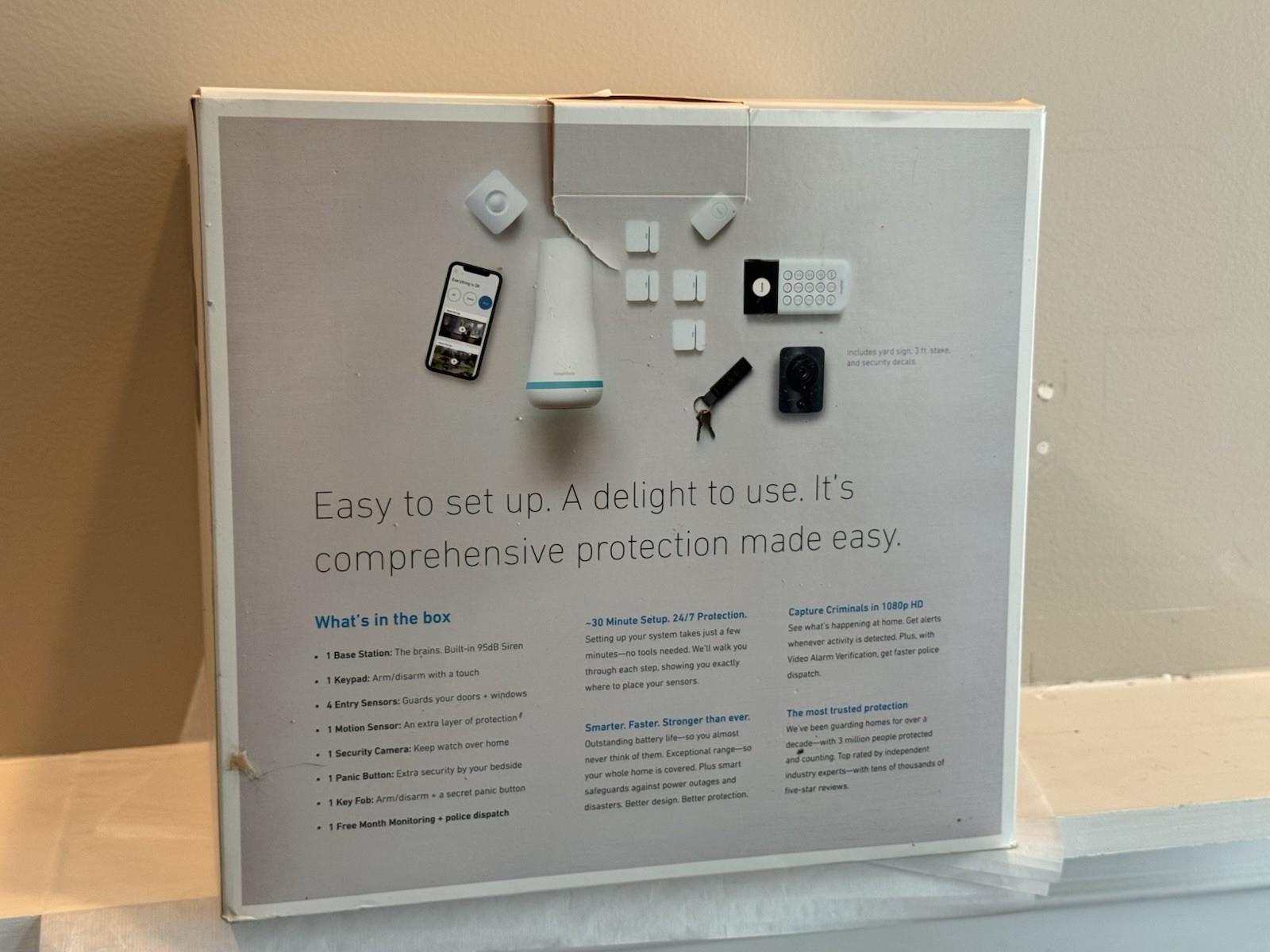 SimpliSafe Home 10-Pc. Security System with 1080p HD Security Camera HSK 101