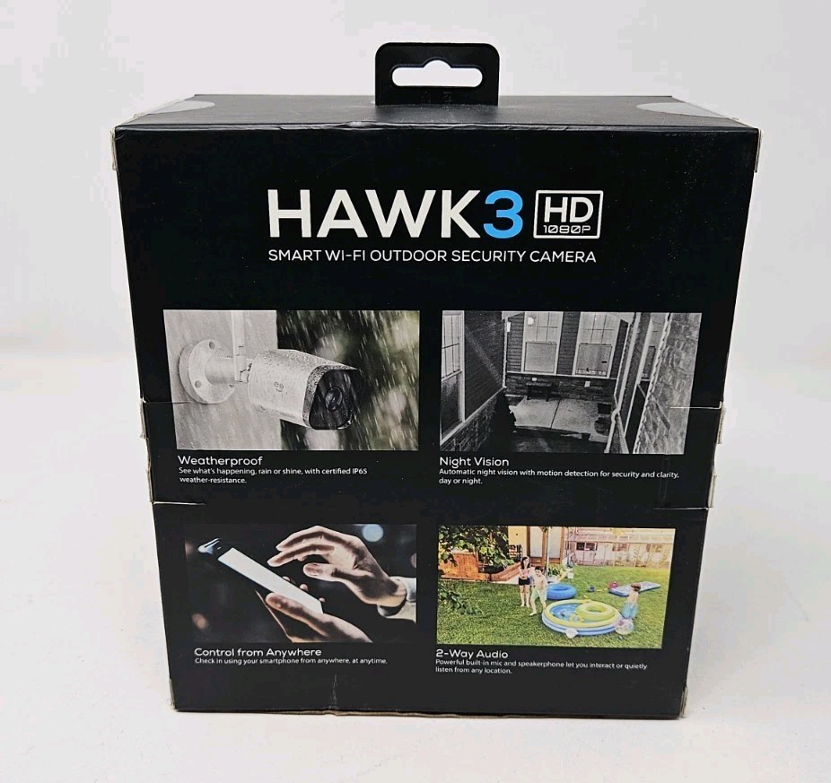 Geeni Hawk 3 Outdoor Smart WiFi Security Camera NEW IN BOX Works w/ Alexa Motion